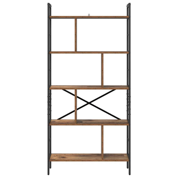 Bücherregal Altholz 75x30x156 cm