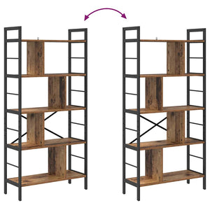 Bücherregal Altholz 75x30x156 cm