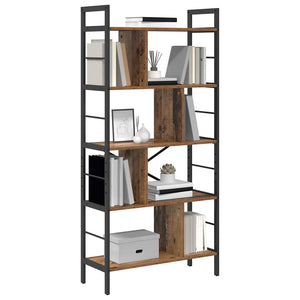 Bücherregal Altholz 75x30x156 cm