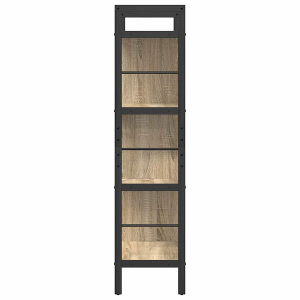 Bücherregal Sonoma Eiche 75x30x123,5 cm
