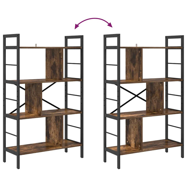 Bücherregal Geräucherte Eiche 75 cm
