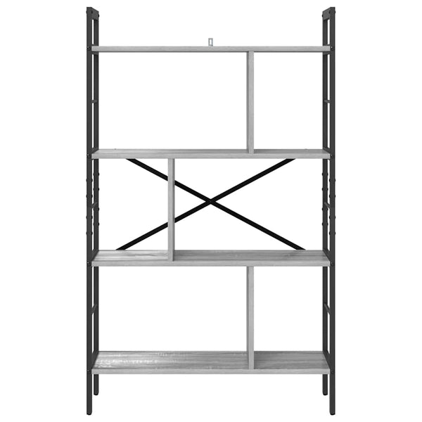 Bücherregal Grau Sonoma 75x30x123,5cm