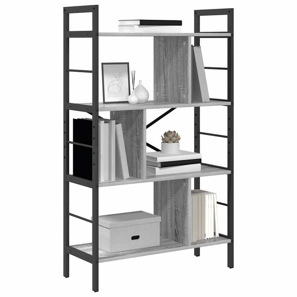 Bücherregal Grau Sonoma 75x30x123,5cm