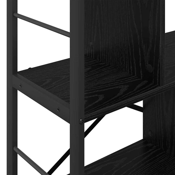 Bücherregal Schwarz Eichenoptik 91cm