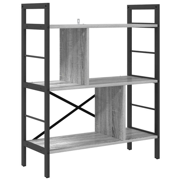Bücherregal Grau Sonoma 75x91 cm