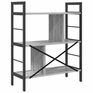 Bücherregal Grau Sonoma 75x91 cm