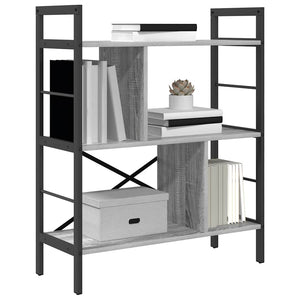 Bücherregal Grau Sonoma 75x91 cm