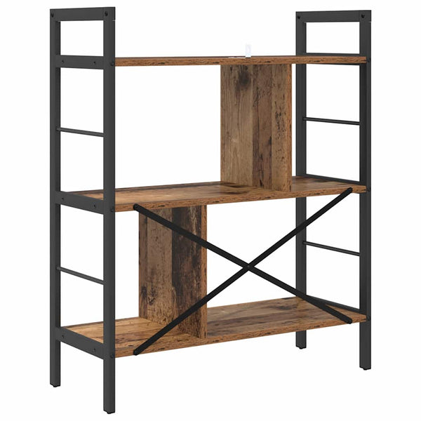 Bücherregal Altholz 75x30x91cm