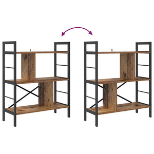 Bücherregal Altholz 75x30x91cm