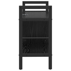 Bücherregal Schwarz Eichen-Optik