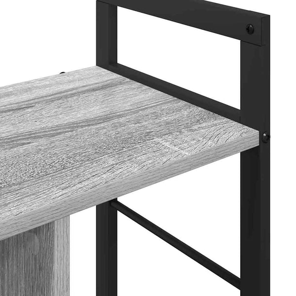 Bücherregal Grau Sonoma 75 cm
