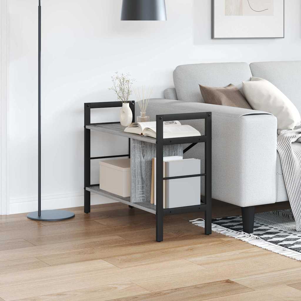 Bücherregal Grau Sonoma 75 cm