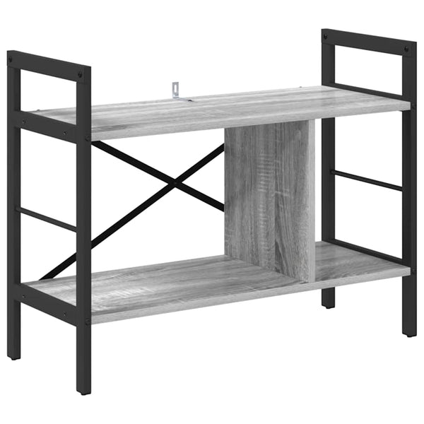 Bücherregal Grau Sonoma 75 cm