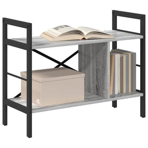Bücherregal Grau Sonoma 75 cm
