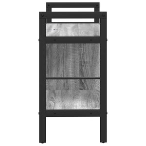 Bücherregal Grau Sonoma 75 cm