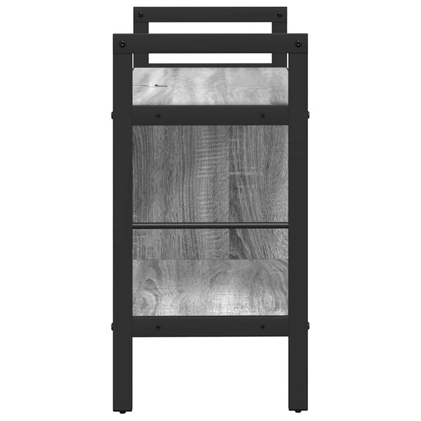 Bücherregal Grau Sonoma 75 cm