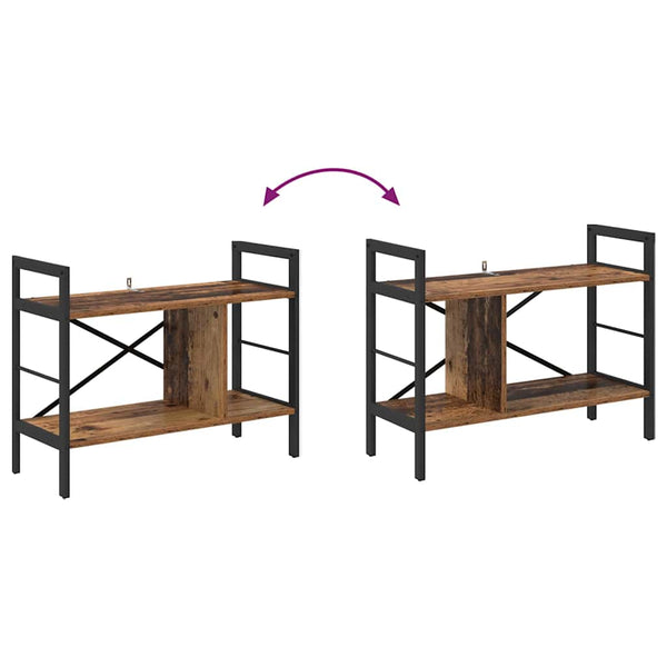 Bücherregal Altholz, 75 cm