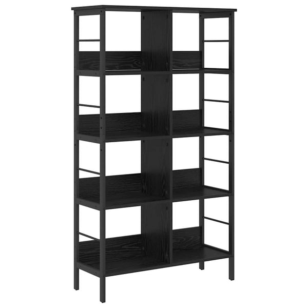 Bücherregal Schwarz Eiche 144,5 cm Hoch