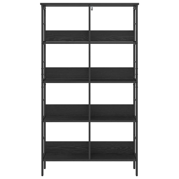 Bücherregal Schwarz Eiche 144,5 cm Hoch