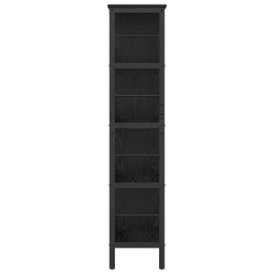 Bücherregal Schwarz Eiche 144,5 cm Hoch