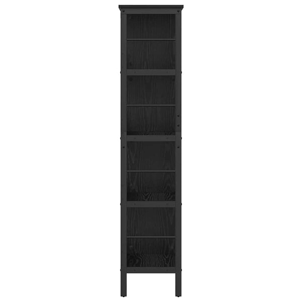 Bücherregal Schwarz Eiche 144,5 cm Hoch