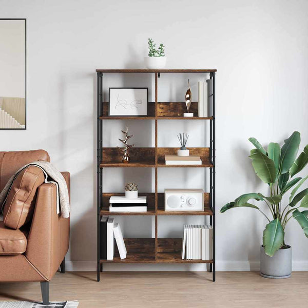 Bücherregal Geräucherte Eiche 82x32x144,5 cm