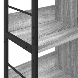 Bücherregal Grau Sonoma 82x32x144,5 cm