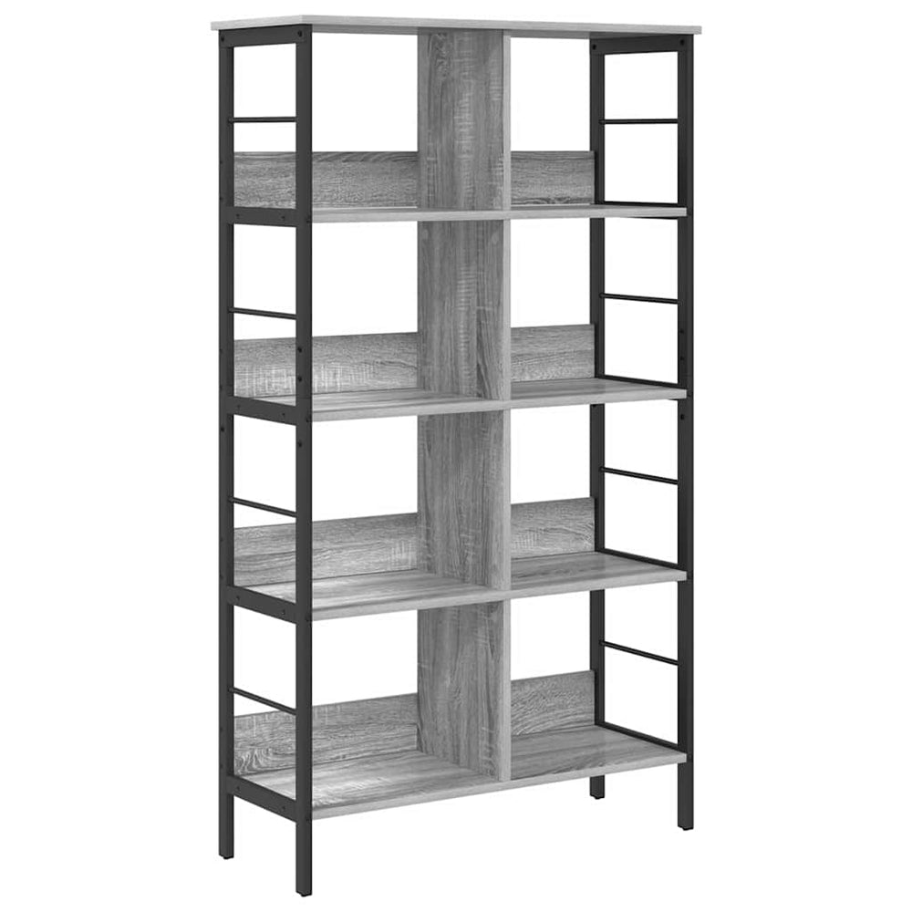 Bücherregal Grau Sonoma 82x32x144,5 cm
