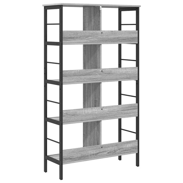 Bücherregal Grau Sonoma 82x32x144,5 cm