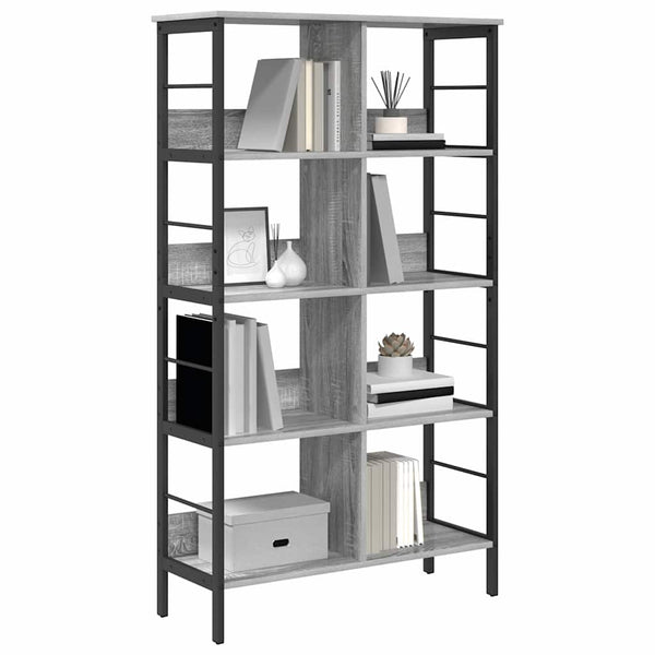 Bücherregal Grau Sonoma 82x32x144,5 cm
