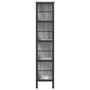 Bücherregal Grau Sonoma 82x32x144,5 cm