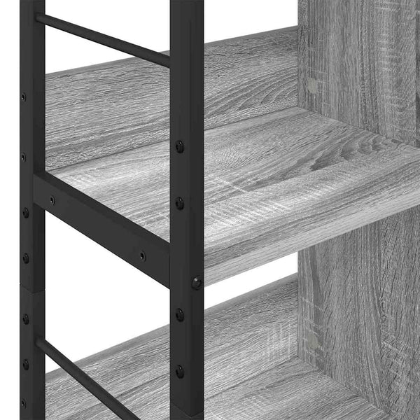 Bücherregal Grau Sonoma 82x32x112cm