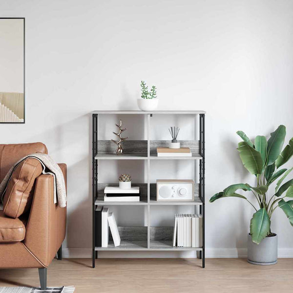 Bücherregal Grau Sonoma 82x32x112cm