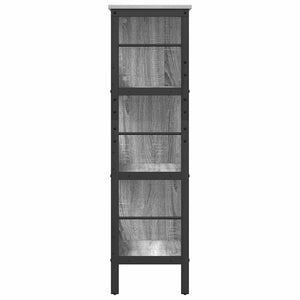 Bücherregal Grau Sonoma 82x32x112cm
