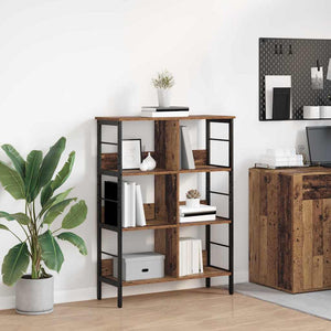 Bücherregal Altholz, 82x32x112 cm