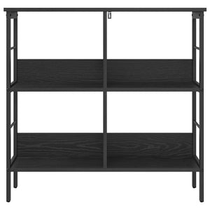 Bücherregal Schwarz Eichen-Optik
