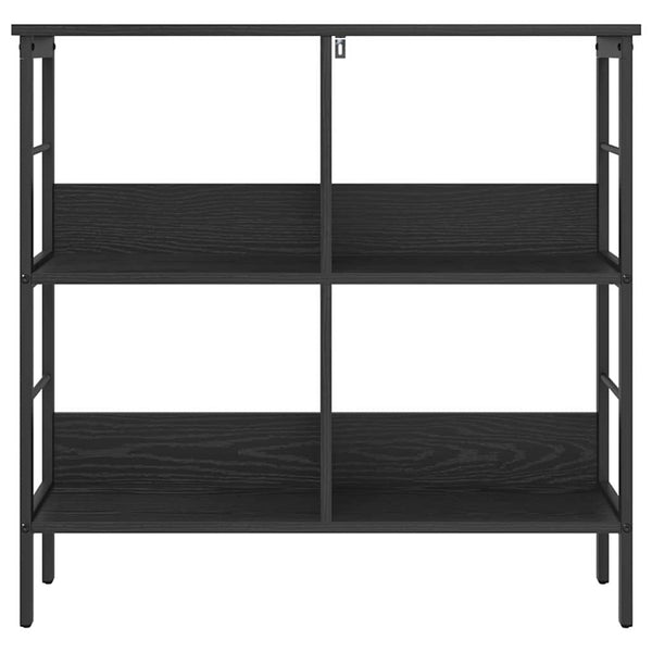 Bücherregal Schwarz Eichen-Optik