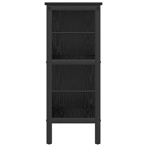 Bücherregal Schwarz Eichen-Optik