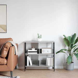 Bücherregal Grau Sonoma 82x32x79cm