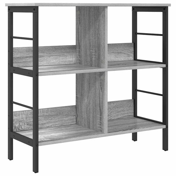 Bücherregal Grau Sonoma 82x32x79cm