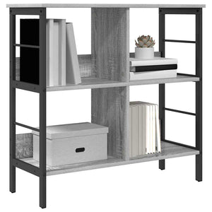 Bücherregal Grau Sonoma 82x32x79cm