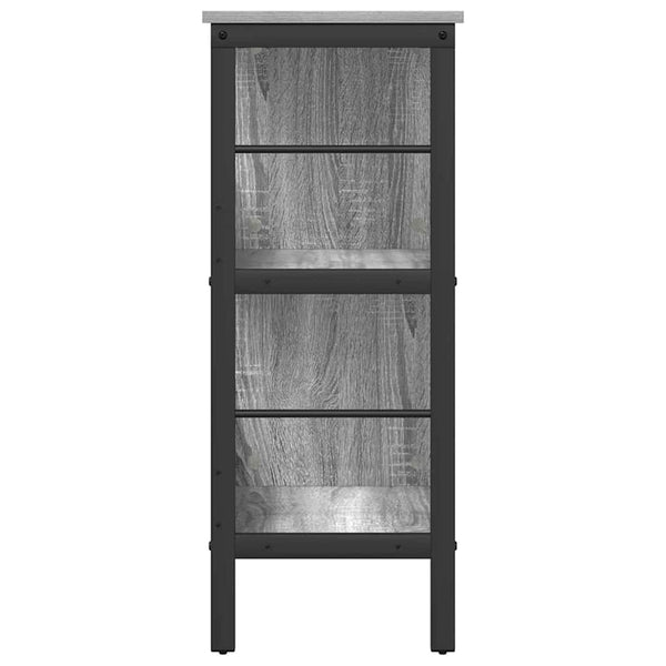 Bücherregal Grau Sonoma 82x32x79cm