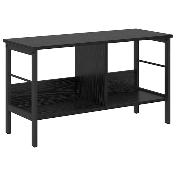 Bücherregal Schwarz Eichen-Optik