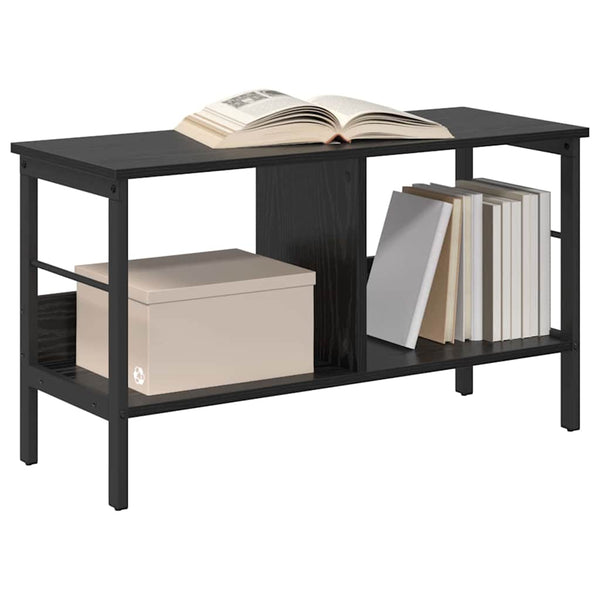 Bücherregal Schwarz Eichen-Optik