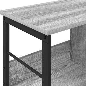 Graues Bücherregal Sonoma, 82 cm