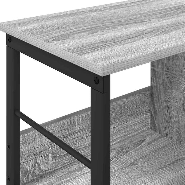 Graues Bücherregal Sonoma, 82 cm