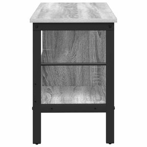 Graues Bücherregal Sonoma, 82 cm