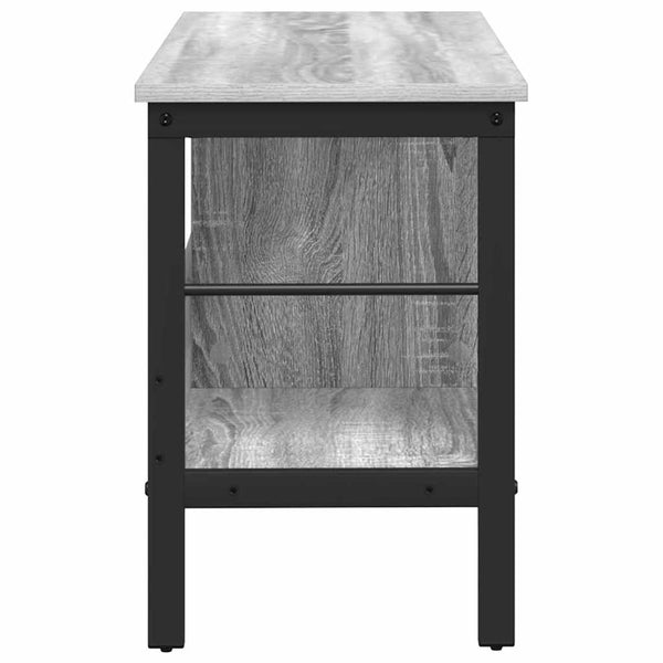Graues Bücherregal Sonoma, 82 cm