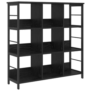 Bücherregal Schwarz Eichenoptik