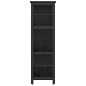 Bücherregal Schwarz Eichenoptik